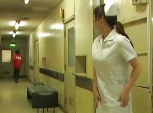 Slender nurse got panty and belly seen on sharking video